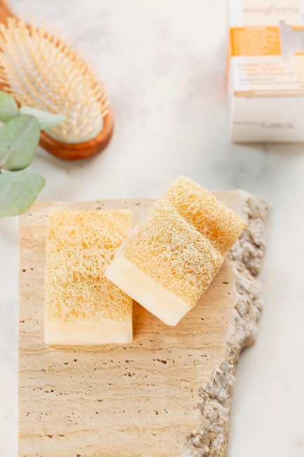 %100 Doğal Kabak Lifli, Gliserinli, El Yapımı Pirinç Sabunu 100 GR