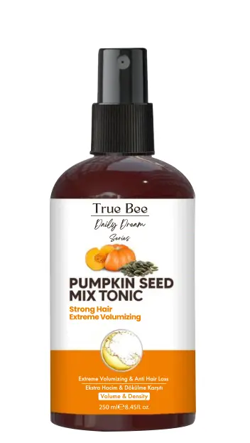 True Bee - True Bee - Daily Dream Care Series - Pumpkin Seed Kompleks Tonik 250 ML (Saç Kökü Güçlendirme - Dökülme Karşıtı ) %100 Doğal Soğuk Sıkım