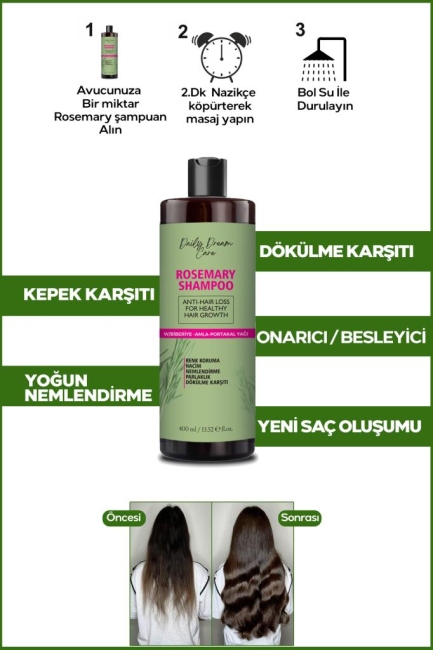 2'Li Biberiye Kompleks Şampuan Seti Saç Oluşumunu Destekleyen Güçlü Formül 2 x 400 Ml