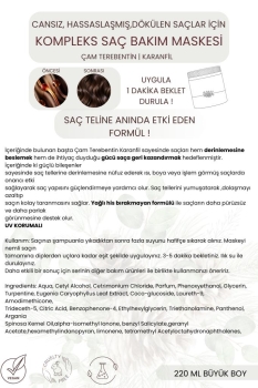 Anında Saç Teline İşleyen Besleyici, Güçlendirici Çam Terebentin Karanfil Kompleks Saç Maskesi - Thumbnail