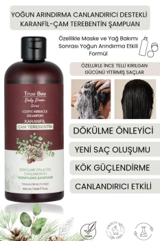 Besleyici, Arındırıcı, Canlandırıcı Destekli Çam Terebentin | Karanfil Kompleks Saç Bakım Şampuanı - Thumbnail