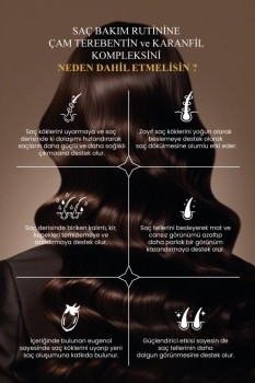 Besleyici, Arındırıcı, Canlandırıcı Destekli Çam Terebentin | Karanfil Kompleks Saç Bakım Şampuanı - Thumbnail