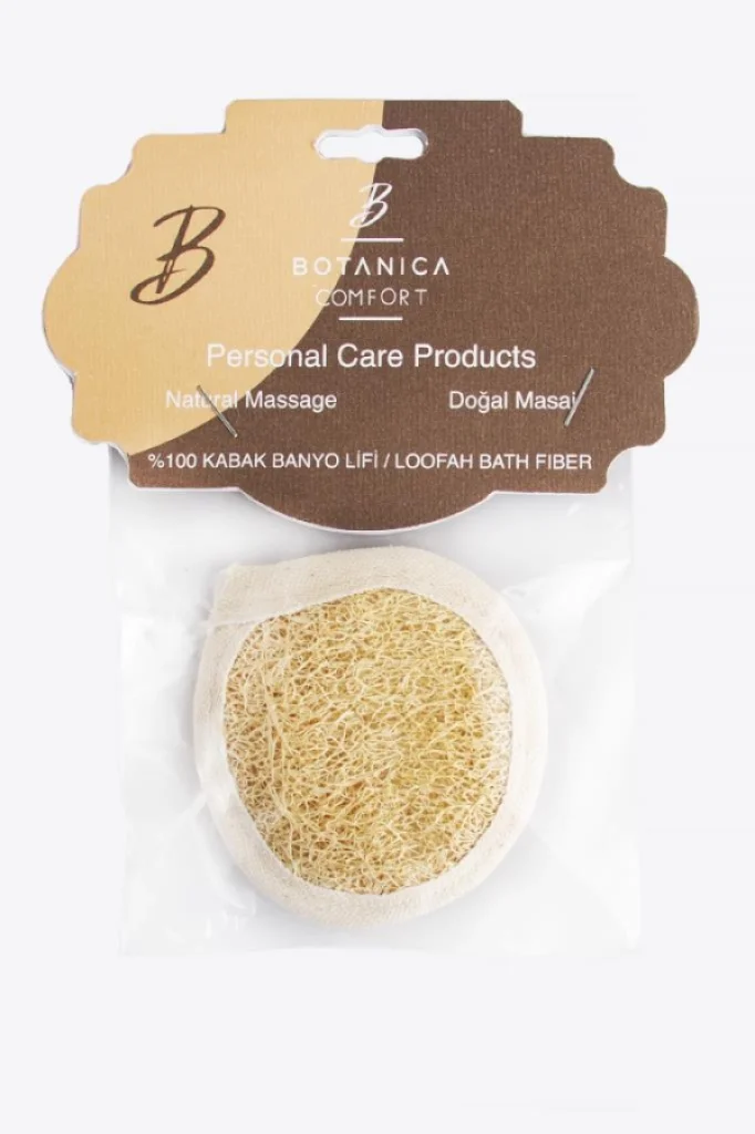 Botanica Comfort - Botanica Comfort %100 Kabak Havlu Süngerli Yüz İçin Banyo Lifi