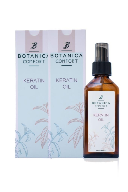 BOTANICA COMFORT Aşırı Yıpranmış Saçlar için Keratin Bakım Yağı 100 ml ( 2 Lİ SET)