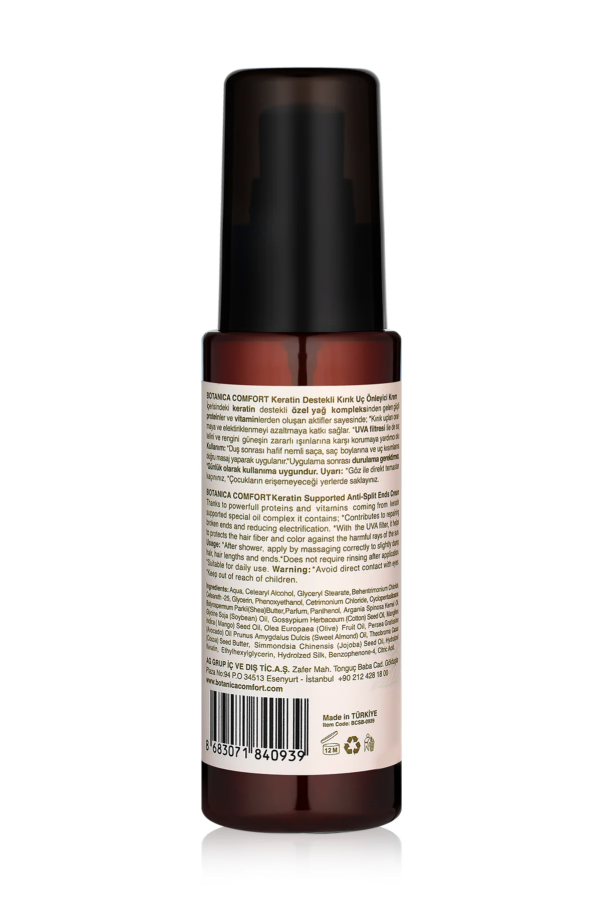 Botanica Comfort Keratin Destekli Kırık Uç Önleyici Krem 75 ml