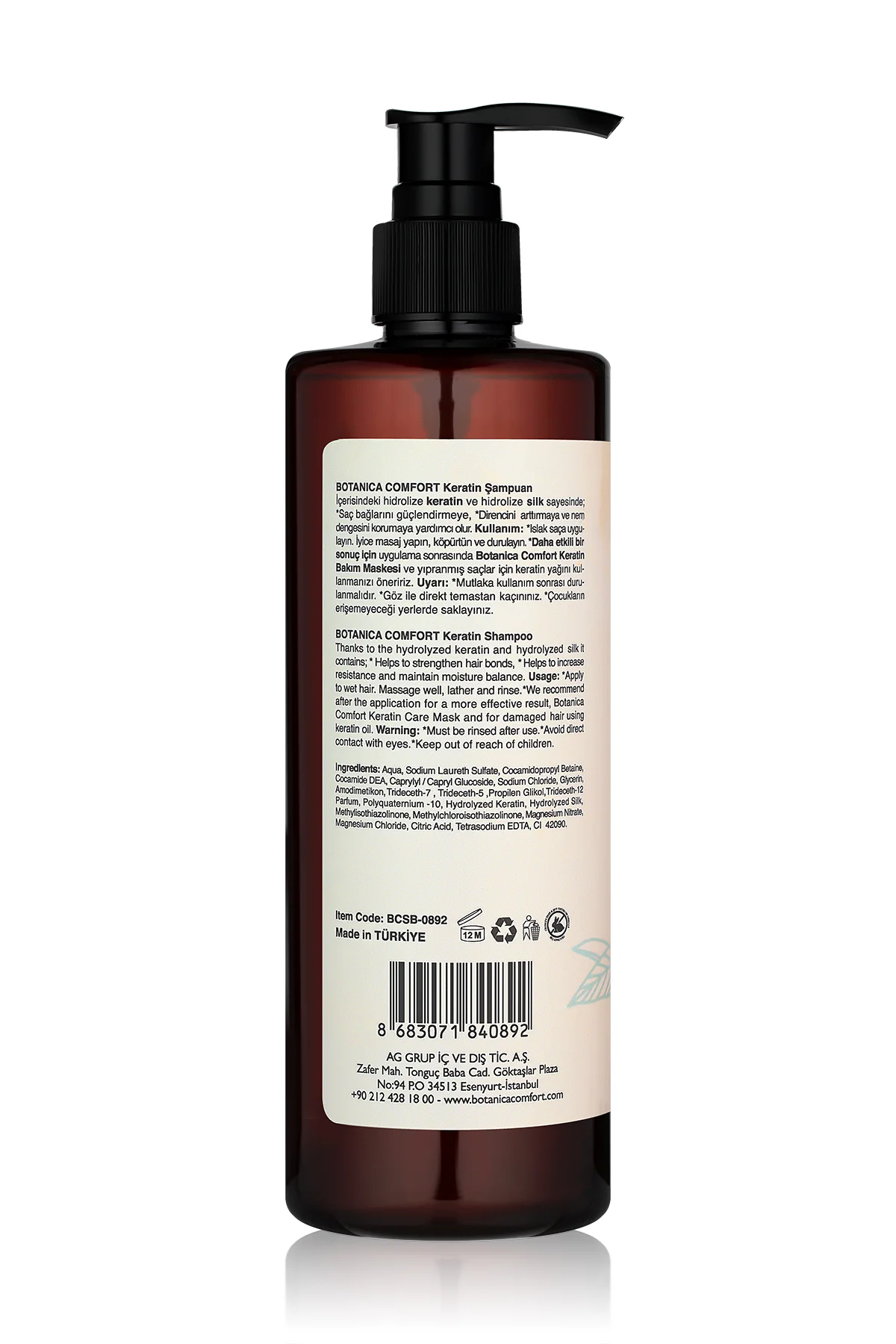 Botanica Comfort Keratin Şampuan 400 ml