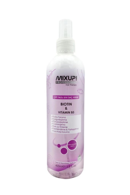 Çift Fazlı Sıvı Saç Kremi Biotin 400 ml