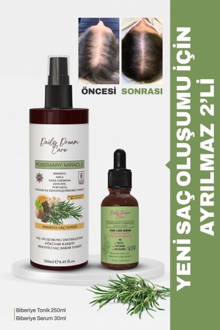 Daily Dream Care Hızlı Saç Uzatma Biberiye Serum + Biberiye Tonik Seti