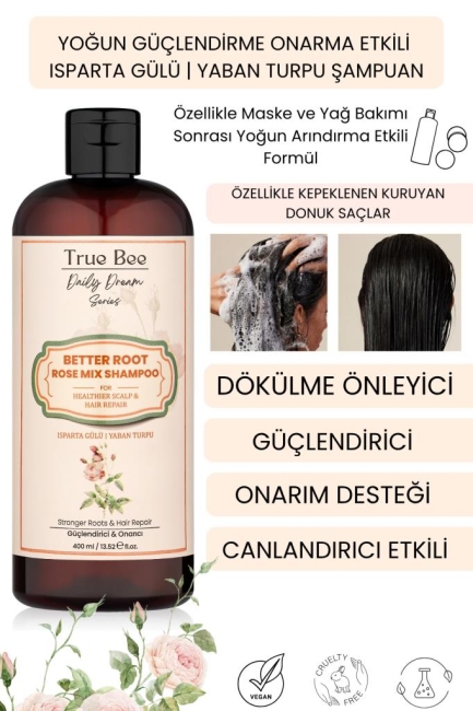 Daily Dream Series | Arındırma, Güçlendirme, Onarım Etkili Gül Kompleks Şampuan 400 Ml