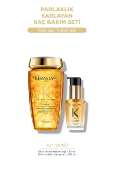 Kerastase - Kerastase Elixir Parlaklık Sağlayan Saç Bakım Seti
