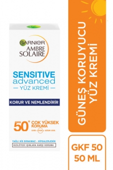Garnier - Garnier Ambre Solaire Sensitive Advanced Koruyucu Yüz Kremi GKF50+ 50ML