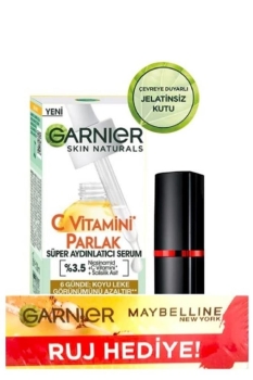 Honey Monday - Garnier C Vitamini Parlak Süper Aydınlatıcı Serum 30ml + Maybelline New York Color Show 202 Ruj