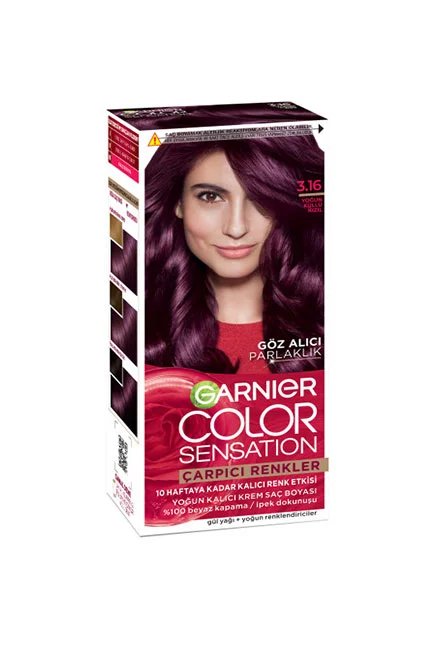 Garnier - Garnier Çarpıcı Renkler 3.16 Yoğun Küllü Kızıl Saç Boyası
