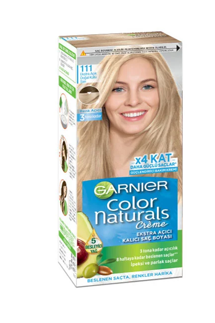 Garnier - Garnier Color Naturals 111 Ekstra Açık Doğal Küllü Sarı