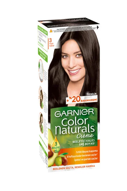 Garnier - Garnier Color Naturals Saç Boyası 3 Koyu Kahve