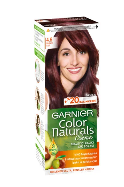 Garnier - Garnier Color Naturals Saç Boyası 4.6 Kestane Kızıl