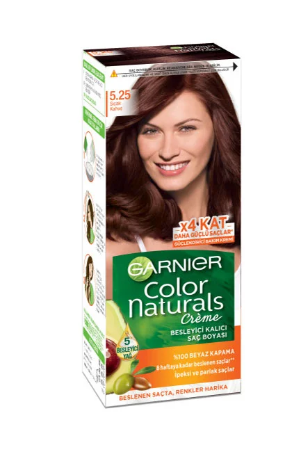 Garnier - Garnıer Color Naturals Saç Boyası 5.25 Sıcak Kahve