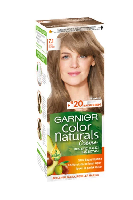 Garnier - Garnier Color Naturals Saç Boyası 7.1 Küllü Kumral