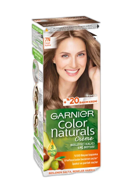 Garnier - Garnier Color Naturals Saç Boyası 7N Doğal Kumral