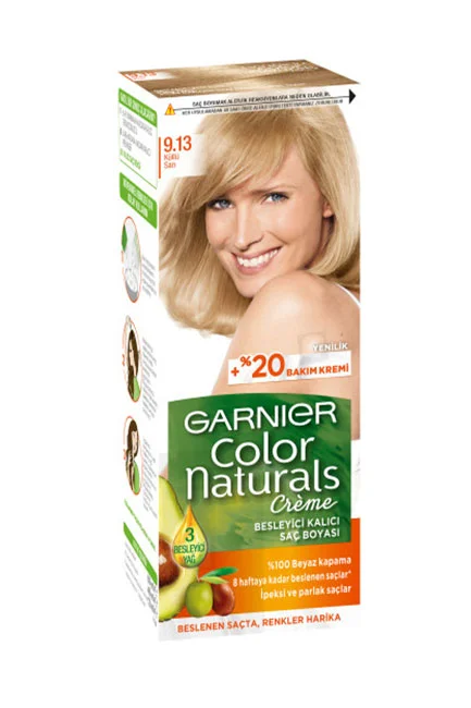 Garnier - Garnier Color Naturals Saç Boyası 9.13 Açık Küllü Sarı