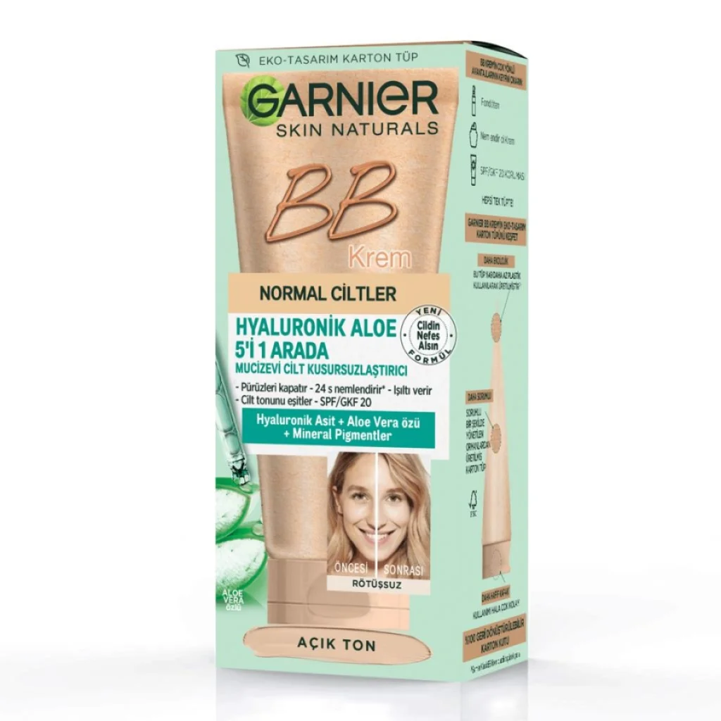 Garnier - Garnier Hyaluronik Aloe Klasik BB Krem - Açık Ton