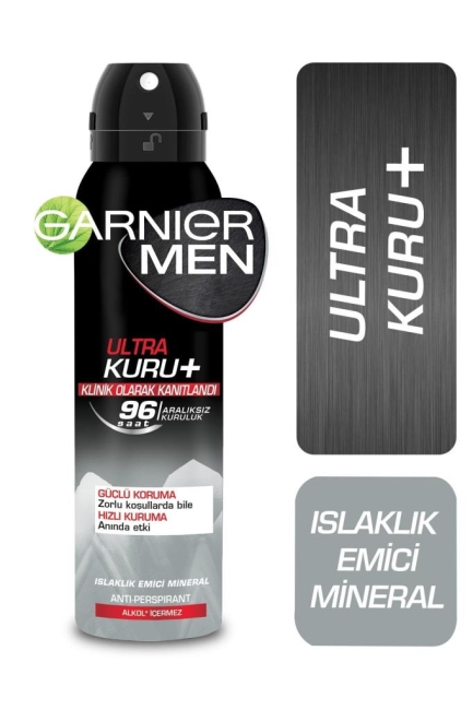 Garnier Men Ultra Kuru Sprey Deodorant 150 ml