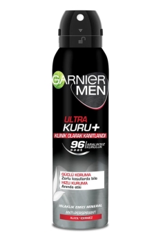 Garnier Men Ultra Kuru Sprey Deodorant 150 ml - Thumbnail