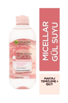 Garnier Micellar Gül Suyu Kusursuz Makyaj Temizleme & Işıltı 400 Ml - Thumbnail