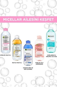 Garnier Micellar Gül Suyu Kusursuz Makyaj Temizleme & Işıltı 400 Ml - Thumbnail