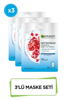 Honey Monday - Garnier Nem Bombası Canlandırıcı Kağıt Maske 3'lü Set