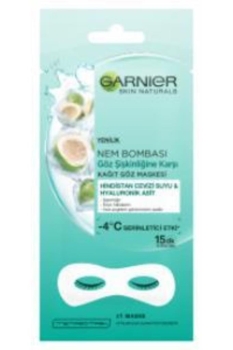 Garnier - Garnier Nem Bombası Hindistan Cevizli Göz Şişkinliğine Karşı Kağıt Göz Maskesi
