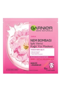 Honey Monday - Garnier Nem Bombası Işıltı Verici Kağıt Yüz Maskesi