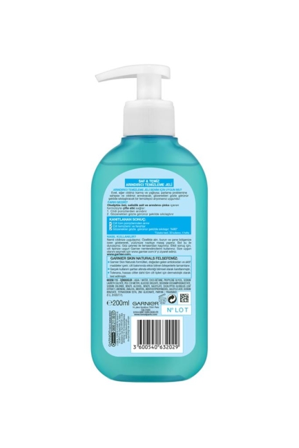 Garnier Saf & Temiz Yağlanma ve Pürüzlere Karşı Temizleme Jeli 200ML