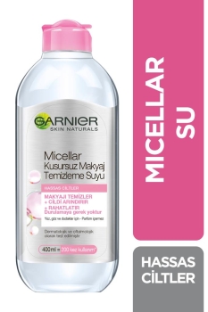 Garnier - Garnier Skin Naturals Micellar Hassas Ciltler İçin Kusursuz Makyaj Temizleme Suyu 400 ml