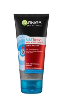 Garnier Skin Naturals Saf & Temiz Siyah Nokta Karşıtı Kömürlü Peeling 150 ml - Thumbnail