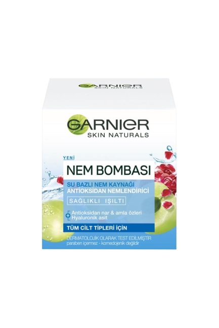 Garnier Skin Naturals Tüm Cilt Tipleri için Su Bazlı Nemlendirici Krem 50 ml
