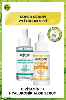 Garnier - Garnier Süper Serum 2'li Bakım Seti C Vitamini + Hyaluronik Aloe