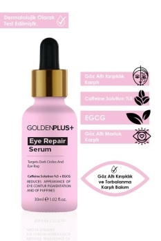 GoldenPlus - GoldenPlus Göz Altı Torbalanma Ve Morluk Karşıtı Göz Çevresi Aydınlatıcı Serum 30ml