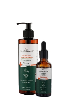 The Natural Ritualist - The Natural Ritualist Güçlendirici, Dolgunlaştırıcı Ve Dökülme Karşıtı Sakal Bakım Seti (Şampuan 250ml + Serum 50ml)