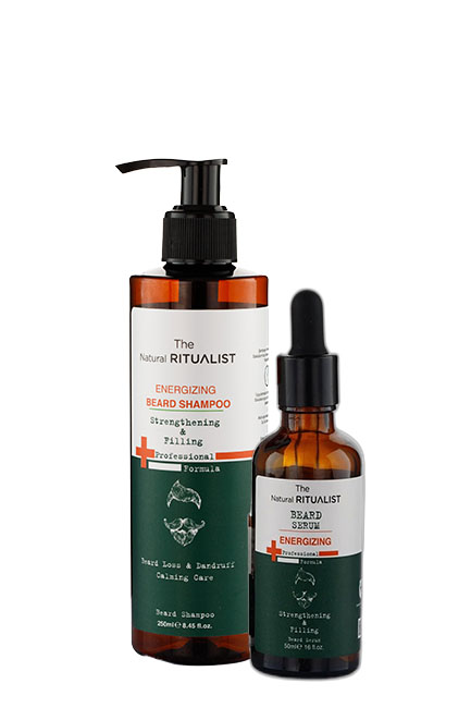 The Natural Ritualist Güçlendirici, Dolgunlaştırıcı Ve Dökülme Karşıtı Sakal Bakım Seti (Şampuan 250ml + Serum 50ml)