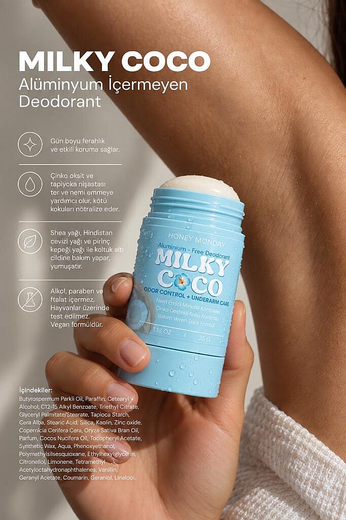 Kadın Stick Deodorant | Alüminyum İçermeyen, Kötü Koku Karşıtı, İz Bırakmayan Formül 35 Gr - 1