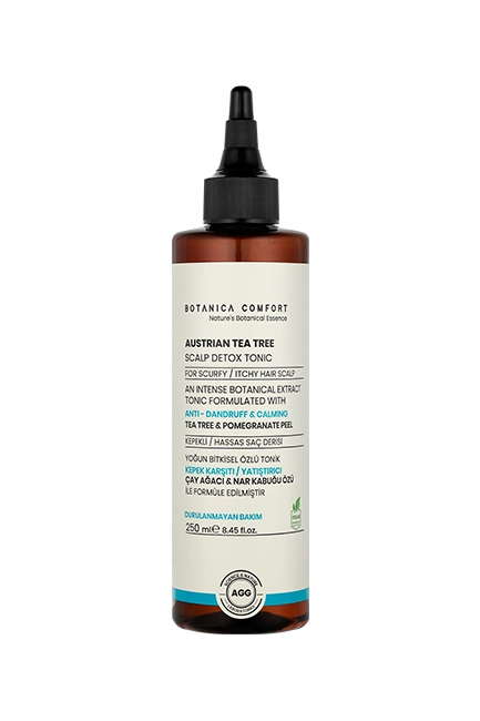 BOTANICA COMFORT - BOTANICA COMFORT Kepek Karşıtı ve Yağlanma Anti Dandruff Çay Ağacı ve Nar Kabuğu Özlü Saç Bakım Tonik 250 ML