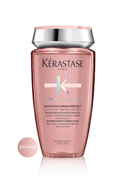 Kerastase - Kerastase Chroma Absolu Bain Riche Chroma Respect Boyalı Saçlar için Besleyici ve Koruyucu Şampuan 250 ml