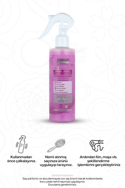 Kuru & Mat Saçlar için Kolajen Peptit,Hyaluronik Asit, Özlü Durulanmayan Sıvı Saç Kremi 250 ML