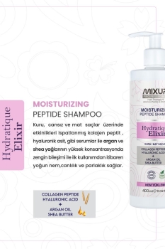 Mixup! Kuru ve Mat Saçlar için Hyaluronik Asit,Kolejen Peptit Kompleks Nem Veren Besleyici Şampuan 400 ML - Thumbnail