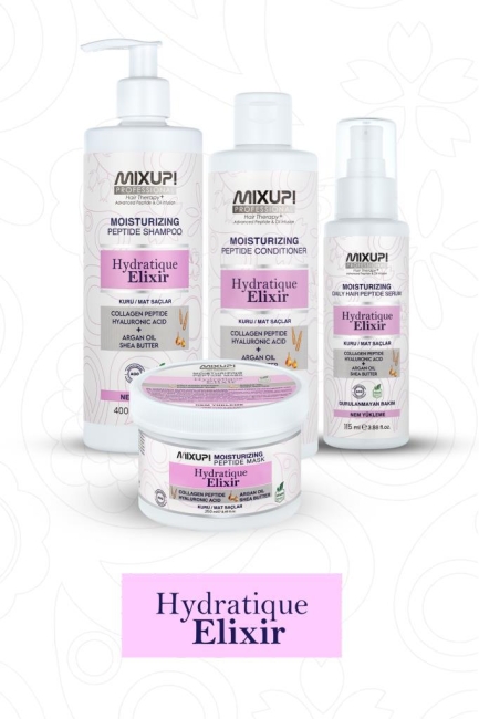 Mixup! Kuru ve Mat Saçlar için Hyaluronik Asit,Kolejen Peptit Kompleks Nem Veren Besleyici Şampuan 400 ML