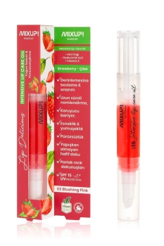 Lip Delicious Tinted Lip Oil Blushing Pink (Çilek) 6Ml |Nemlendirici,Onarıcı Parlatıcı Dudak Yağı - Thumbnail