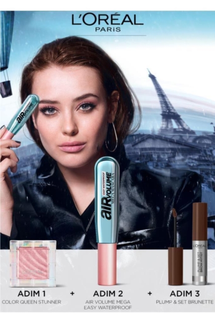 L'Oréal Paris Air Volume Mega Easy Waterproof Suya Dayanıklı Maskara - Siyah