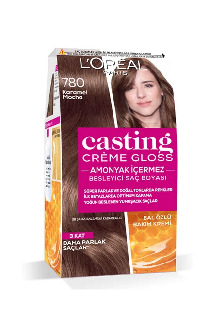 loreal - L'Oréal Paris Casting Crème Gloss Saç Boyası 780 Karamel Mocha