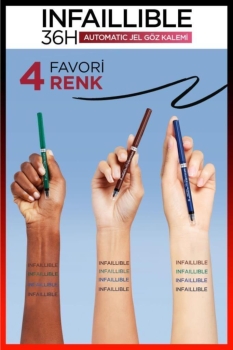 L'Oréal Paris Infaillible Automatic Jel Göz Kalemi - Zümrüt Yeşili - Thumbnail